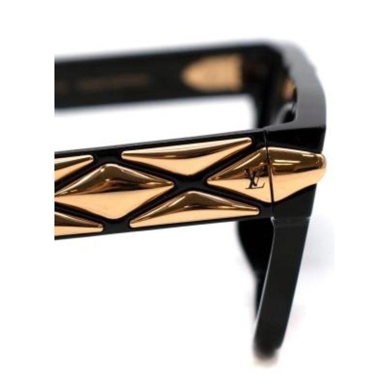 Louis Vuitton LV Malletage Square Sunglasses Black Acetate & Metal. Size W