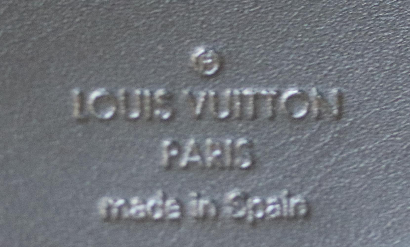 Louis Vuitton Malletier Paris 1854 Leder-Brieftasche aus Leder 2
