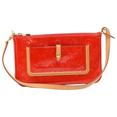 Louis Vuitton Mallory Square Rouge Red Vernis Leather Hand Bag