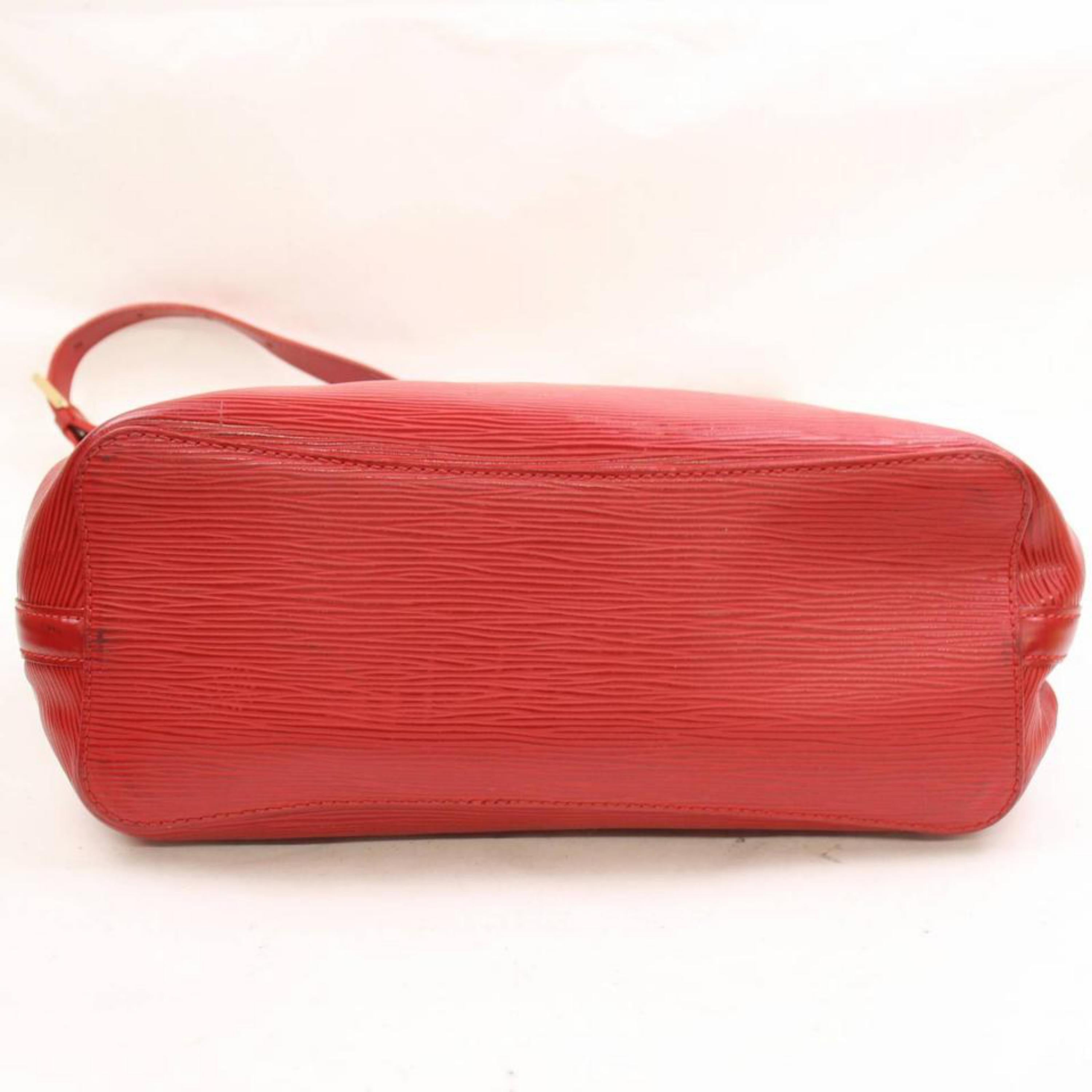 Louis Vuitton Mandara Epi Mm Hobo 868362 Red Leather Shoulder Bag For Sale 3