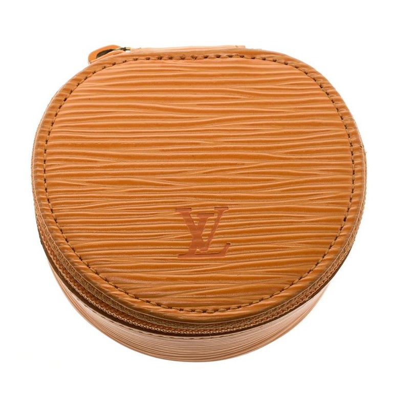 Louis Vuitton Mandarin Epi Leather Jewlery Case In Good Condition In Dubai, Al Qouz 2