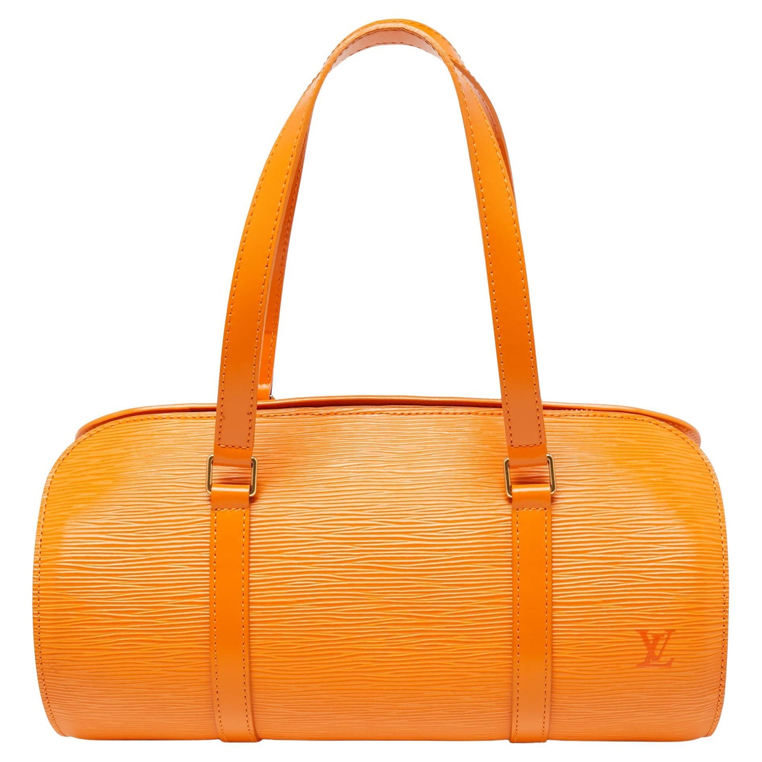 Vintage Louis Vuitton Petit Bucket Bag in Mandarin Epi Leather