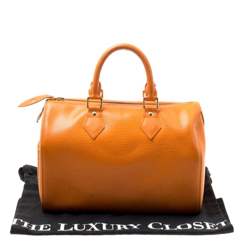 Louis Vuitton Mandarin Epi Leather Speedy 25 8