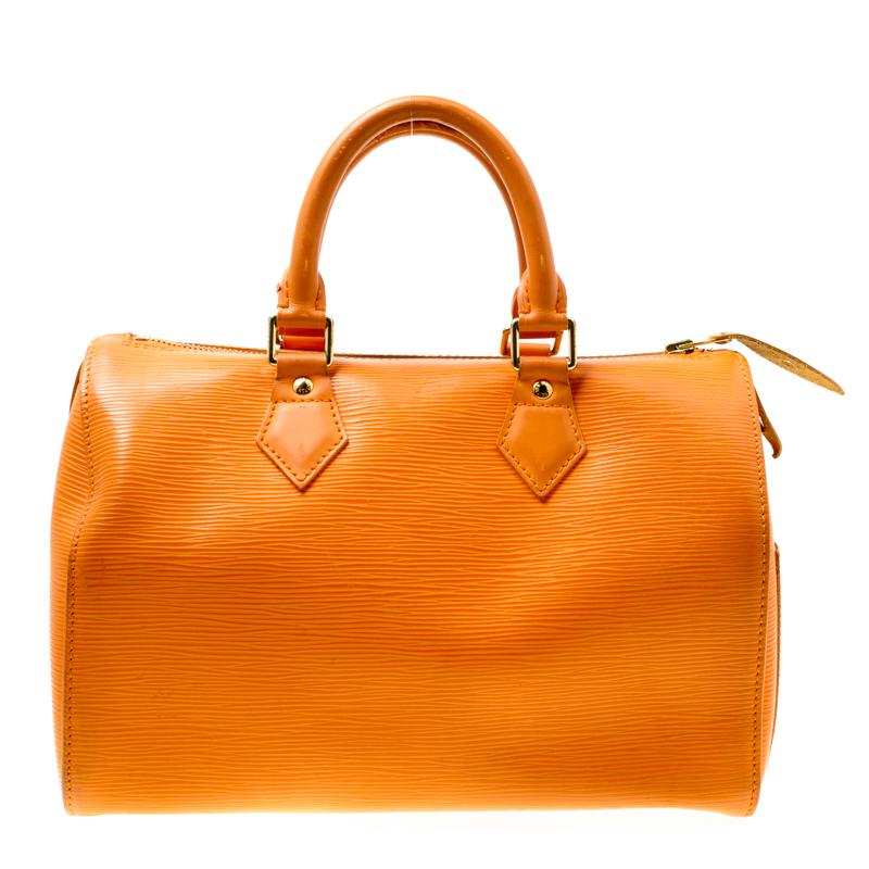 Titled as one of the greatest handbags in the history of luxury fashion, the Speedy from Louis Vuitton was first created for everyday use as a smaller version of their famous Keepall bag. This Speedy comes crafted from signature Epi leather with two