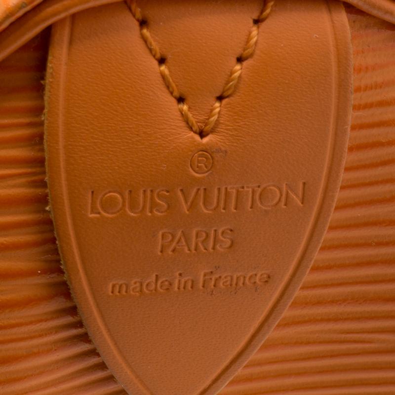 Orange Louis Vuitton Mandarin Epi Leather Speedy 25