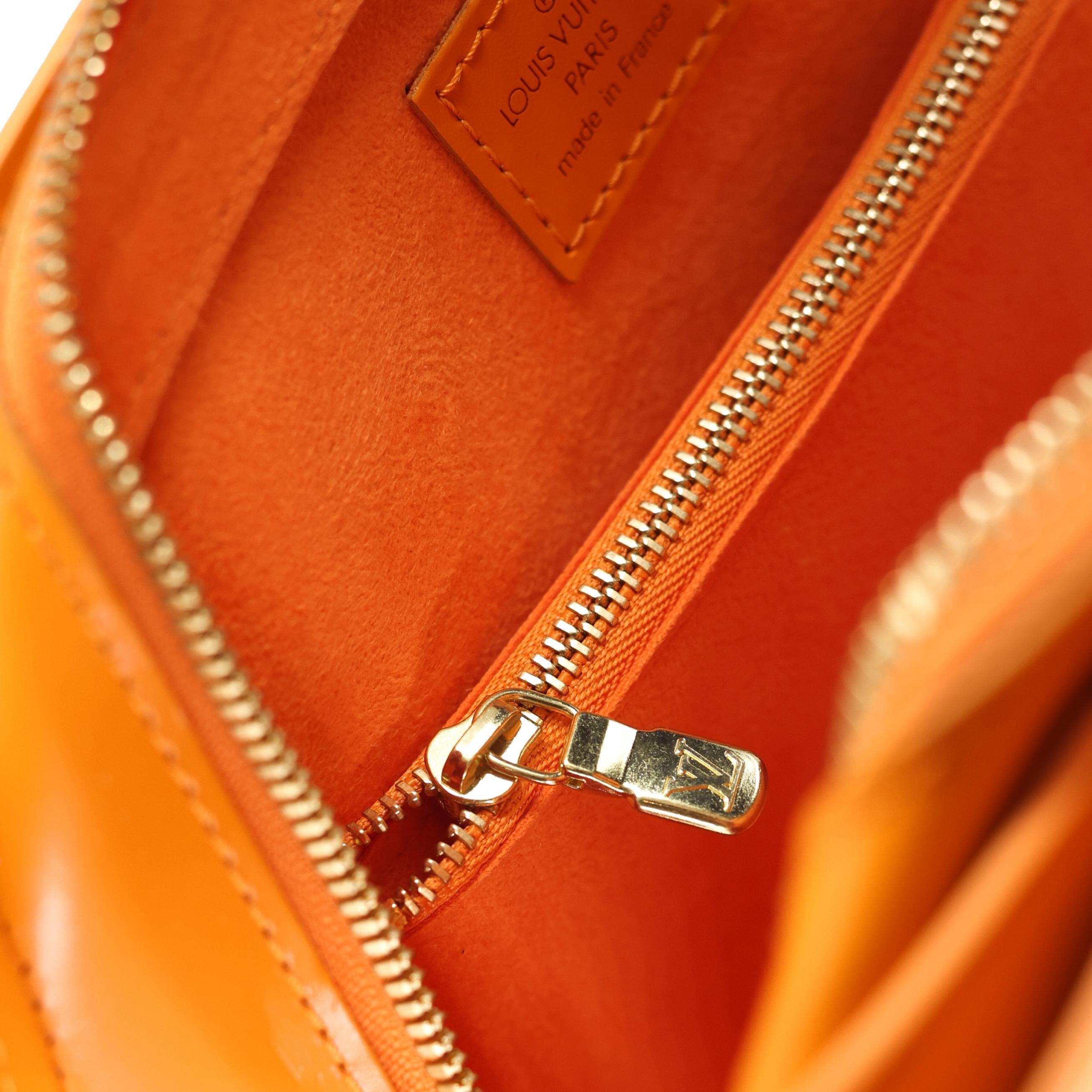 Louis Vuitton Mandarin EPI Orange Pont Neuf PM Top Handle Handbag, 2003. 9