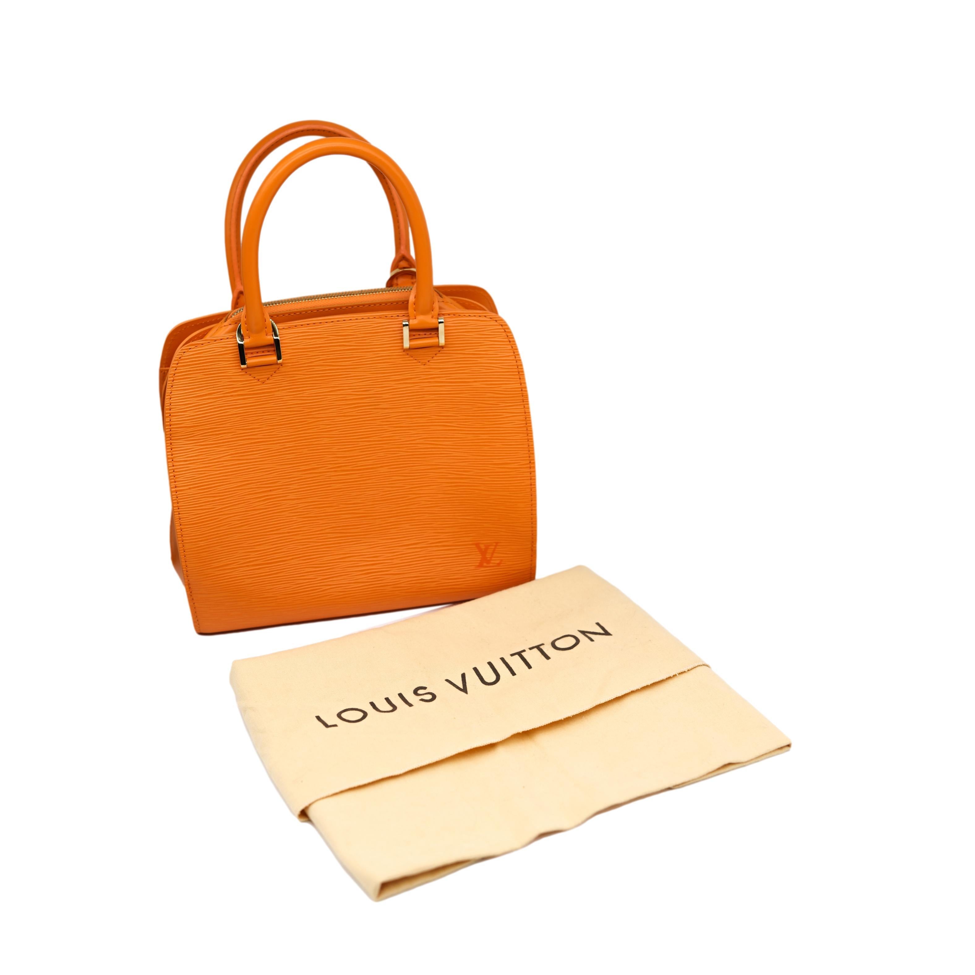 Louis Vuitton Mandarin EPI Orange Pont Neuf PM Top Handle Handbag, 2003. 10
