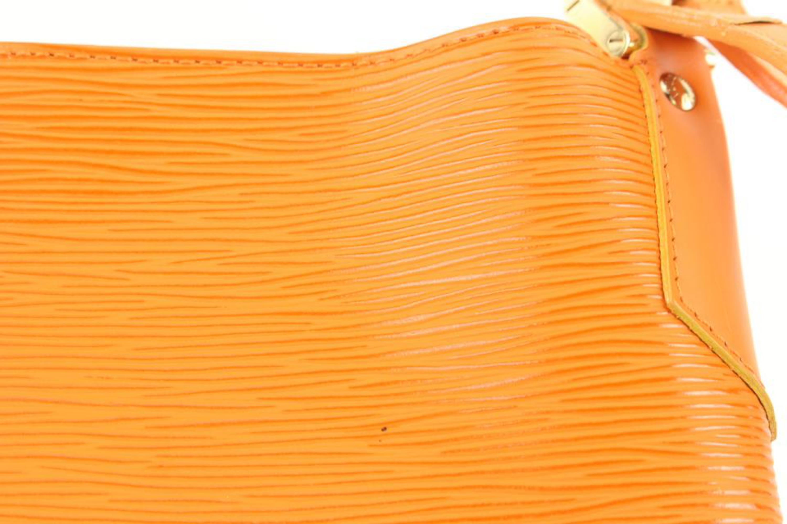Louis Vuitton Mandarin Orange Epi Leather Mandara MM Hobo Shoulder bag 16lv38 5
