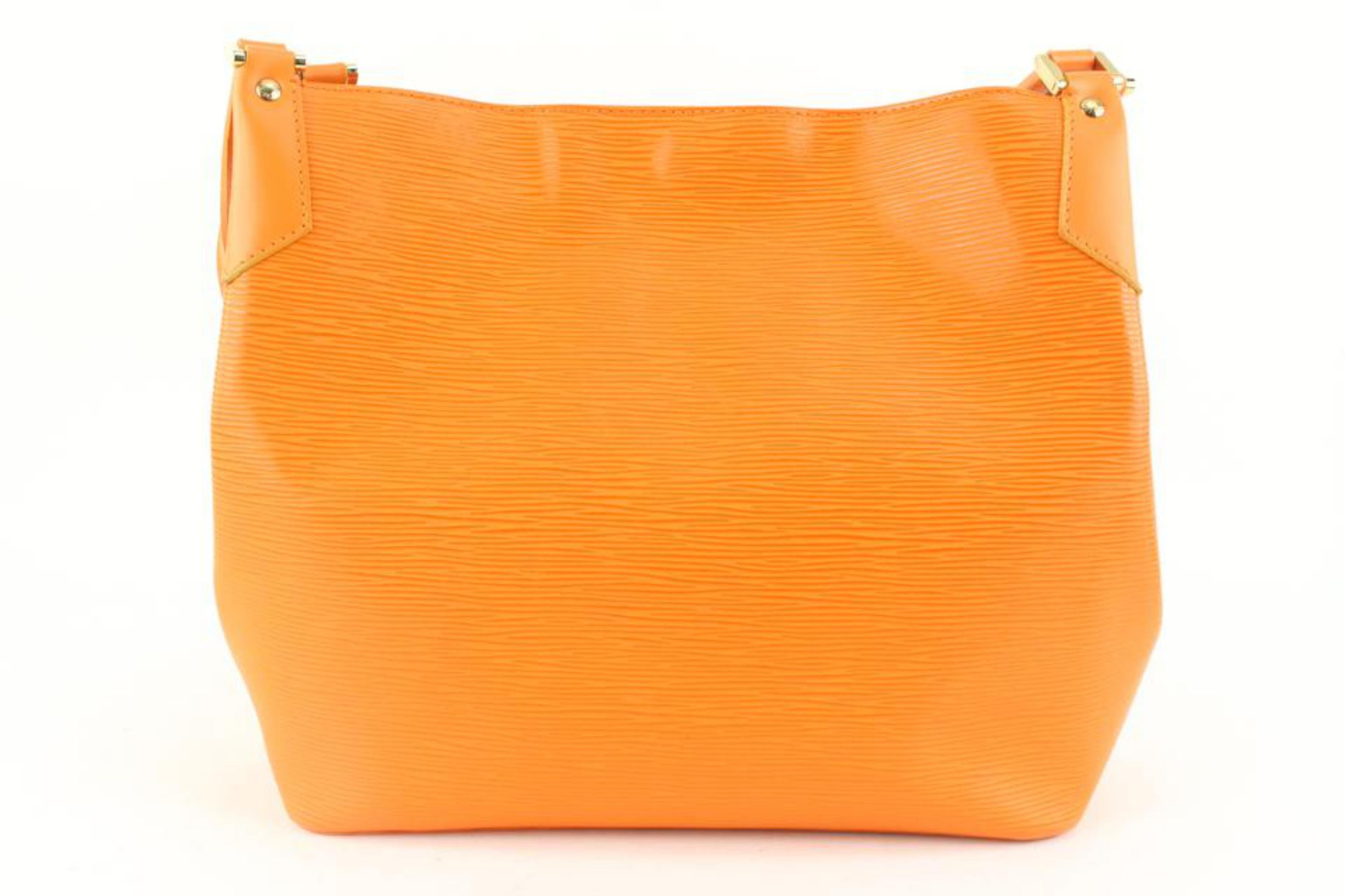 Louis Vuitton Mandarin Orange Epi Leather Mandara MM Hobo Shoulder bag 16lv38 1