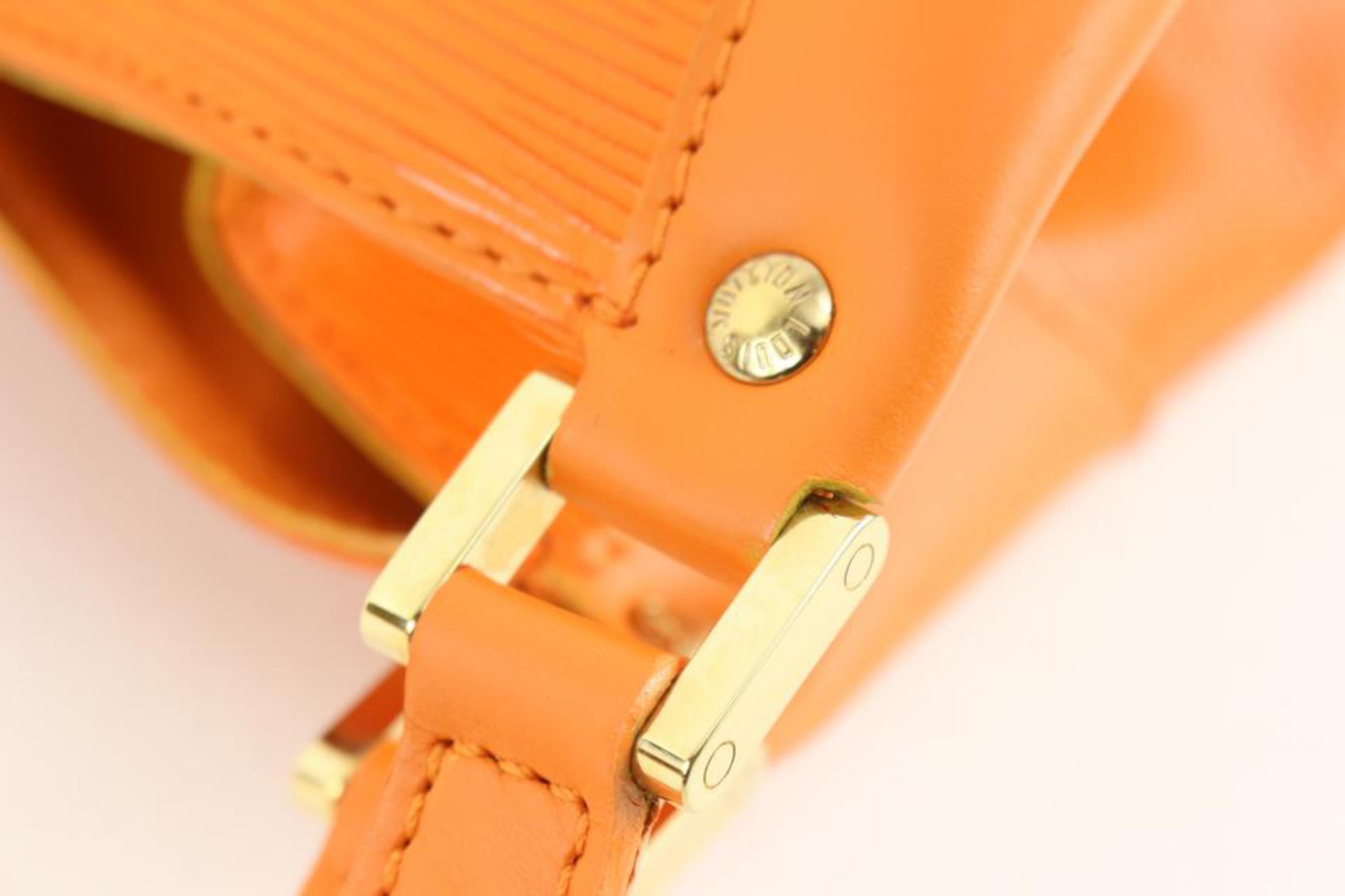 Louis Vuitton Mandarin Orange Epi Leather Mandara MM Hobo Shoulder bag 16lv38 2