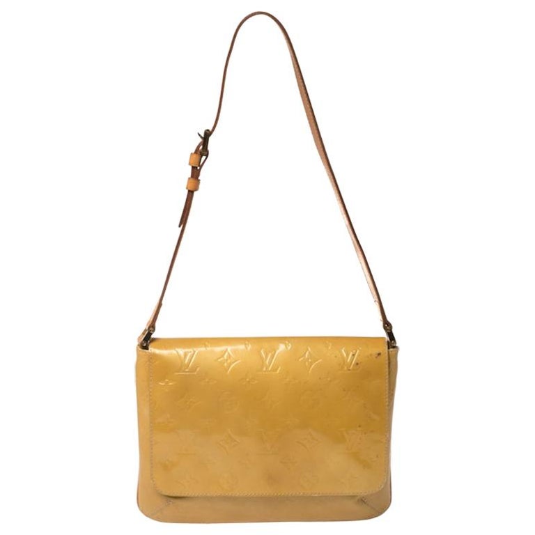 Yellow Louis Vuitton Monogram Vernis Thompson Street Shoulder Bag