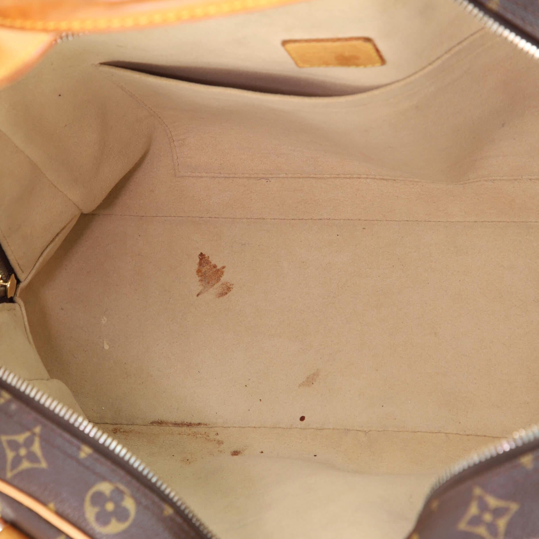 Brown Louis Vuitton Manhattan Handbag Monogram Canvas GM
