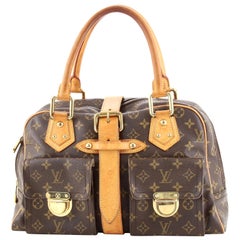 Louis Vuitton Manhattan Handtasche Monogramm Segeltuch GM