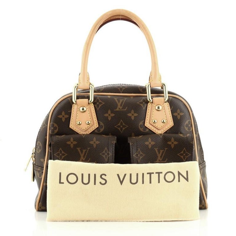 Louis Vuitton Manhattan Handbag Monogram Canvas PM at 1stDibs
