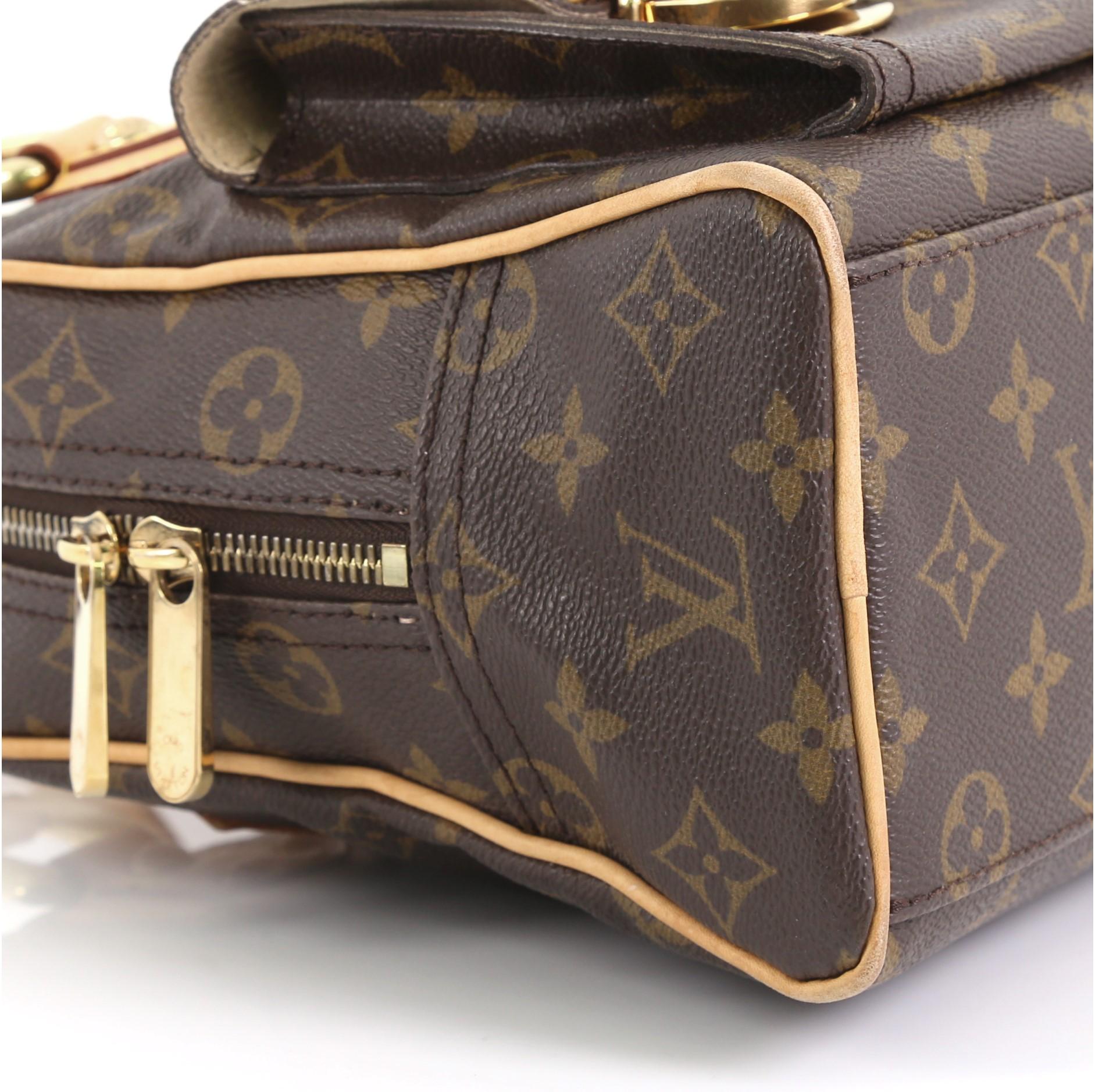 Women's Louis Vuitton Manhattan Handbag Monogram Canvas PM