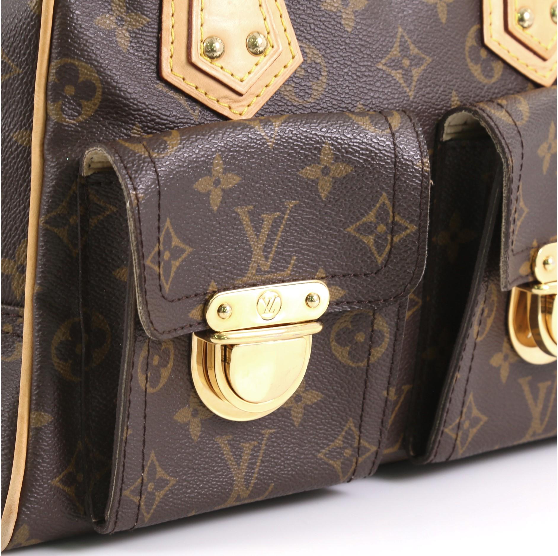 Louis Vuitton Manhattan Handbag Monogram Canvas PM 2