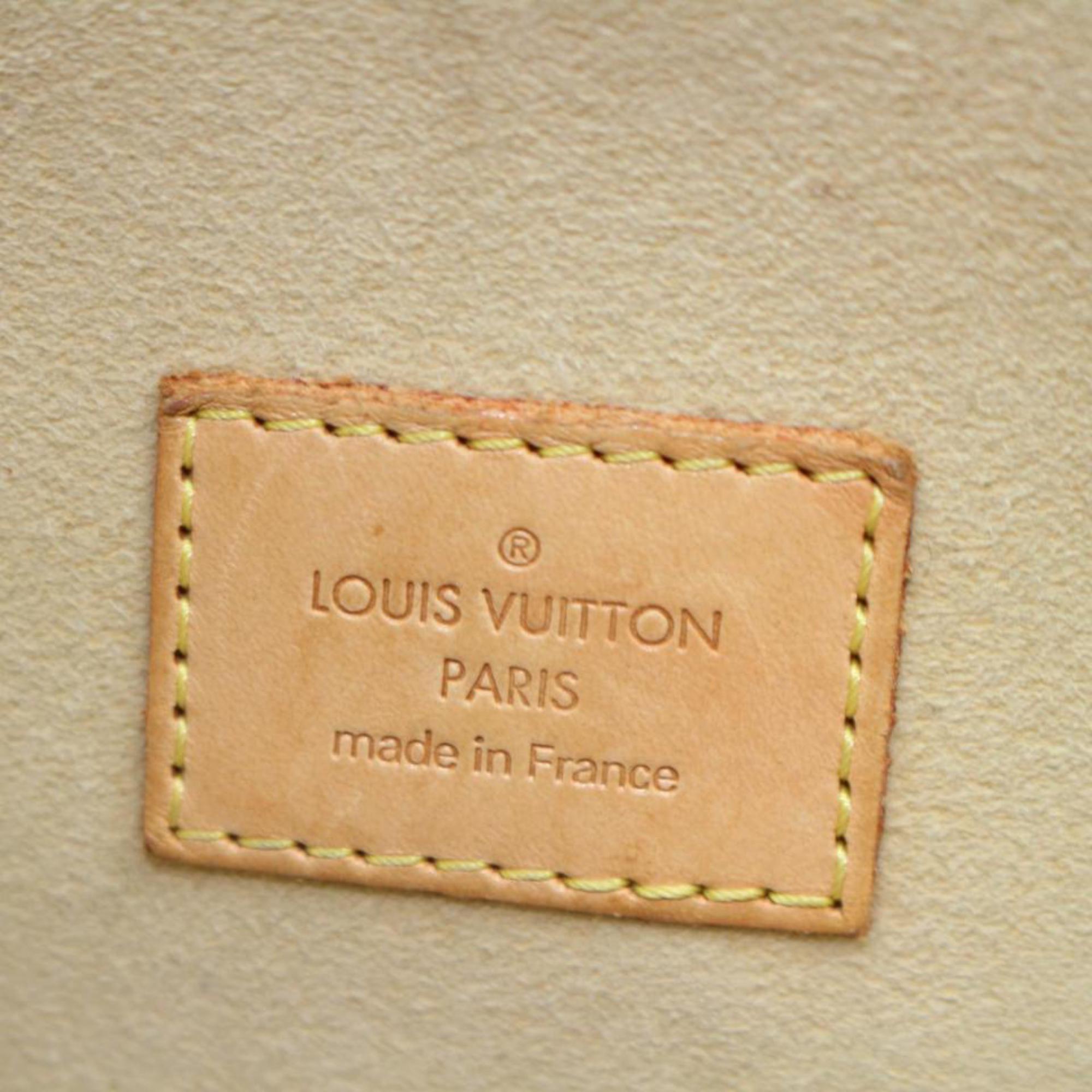 Louis Vuitton Manhattan Monogram Gm 867023 Brown Coated Canvas Satchel For Sale 1