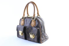 Louis Vuitton Manhattan Monogram Pm 865866 Brown Coated Canvas Satchel