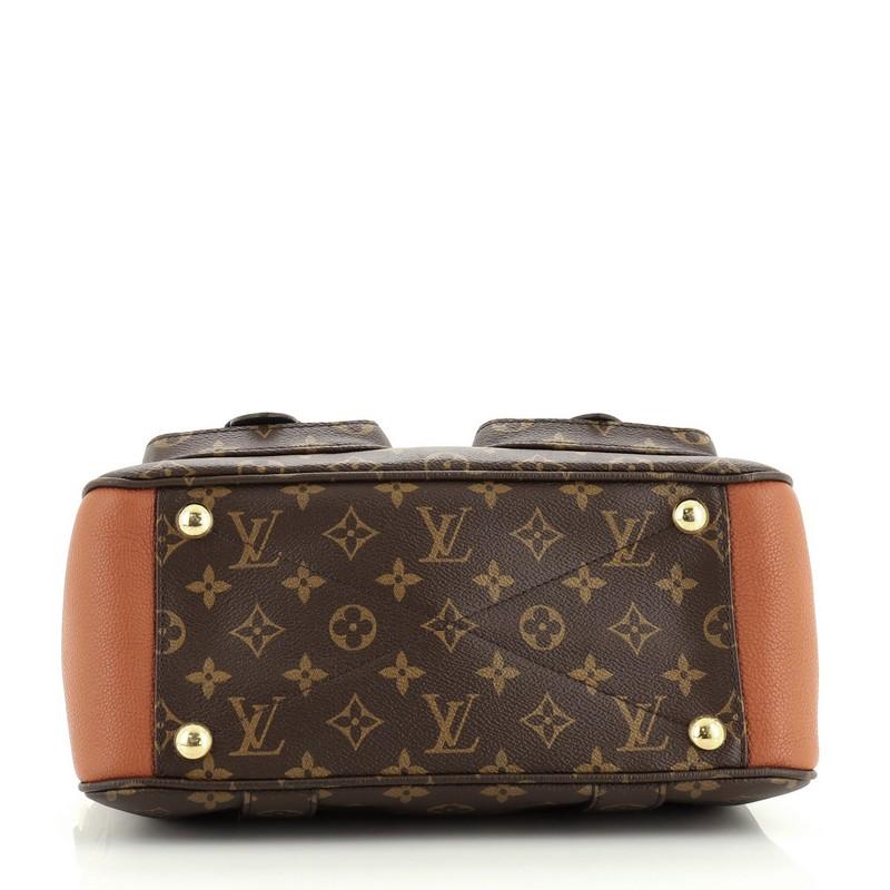 Women's or Men's Louis Vuitton Manhattan NM Handbag Monogram Canvas with Leather