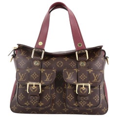  Louis Vuitton Manhattan NM Handbag Monogram Canvas with Leather