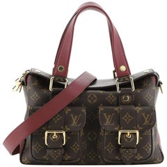 Louis Vuitton Manhattan NM Handbag Monogram Canvas with Leather