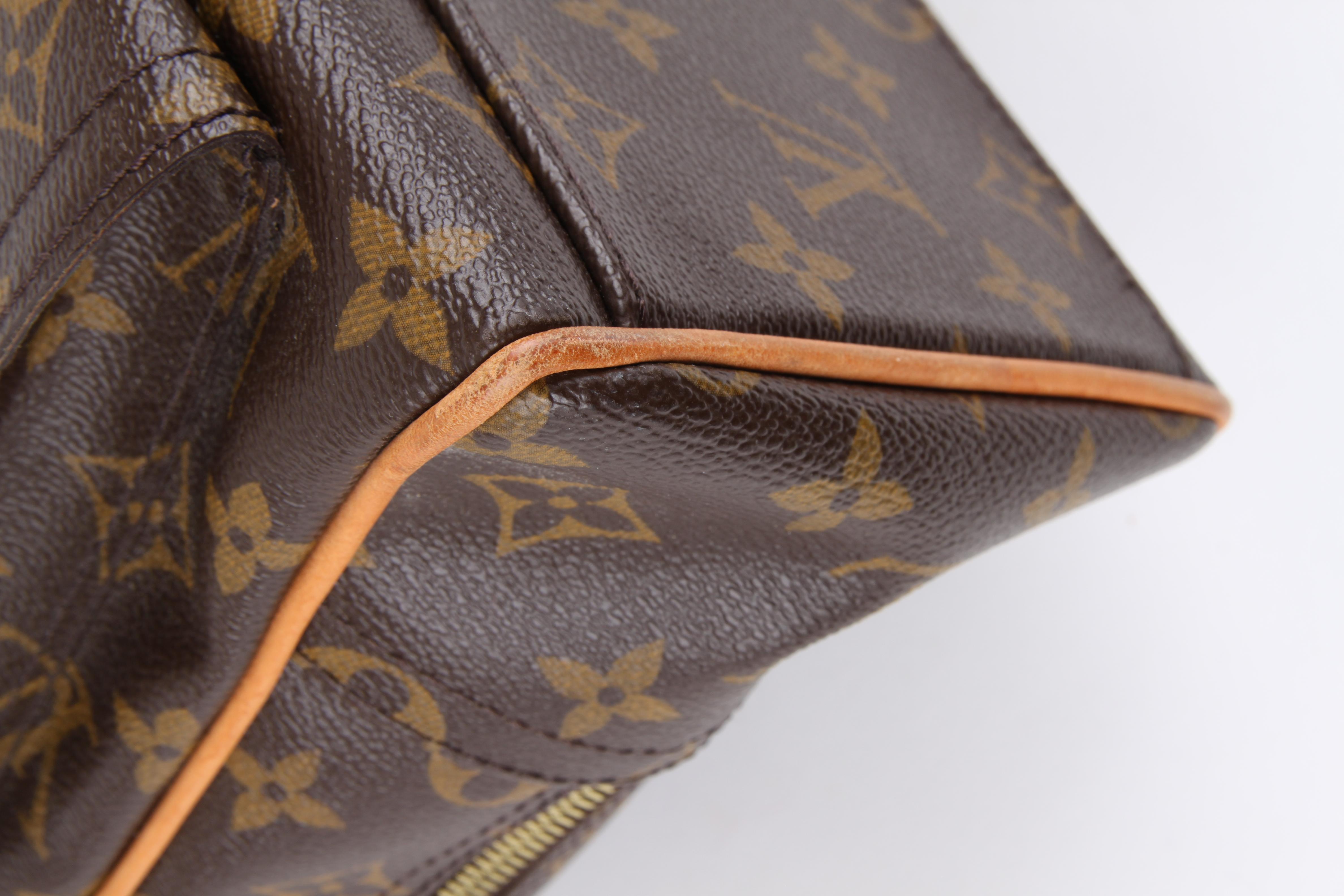 Louis Vuitton Manhattan PM brown monogram canvas/leather bag 6