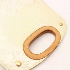 Louis Vuitton Maple Drive Perle Monogram Vernis 869052 Ivory Patent Leather Satc