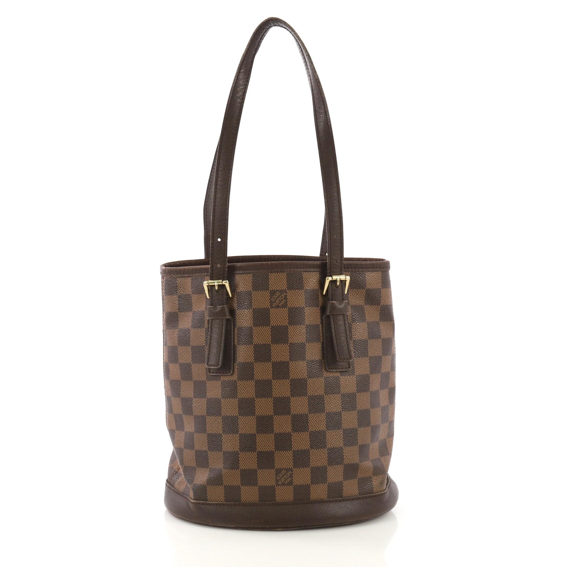 Louis Vuitton Marais Bucket Bag Damier In Fair Condition In NY, NY