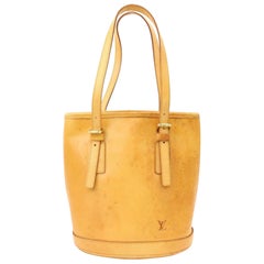 Vintage Louis Vuitton Marais Bucket (Special Order) Vachetta Pm 870343  Shoulder Bag