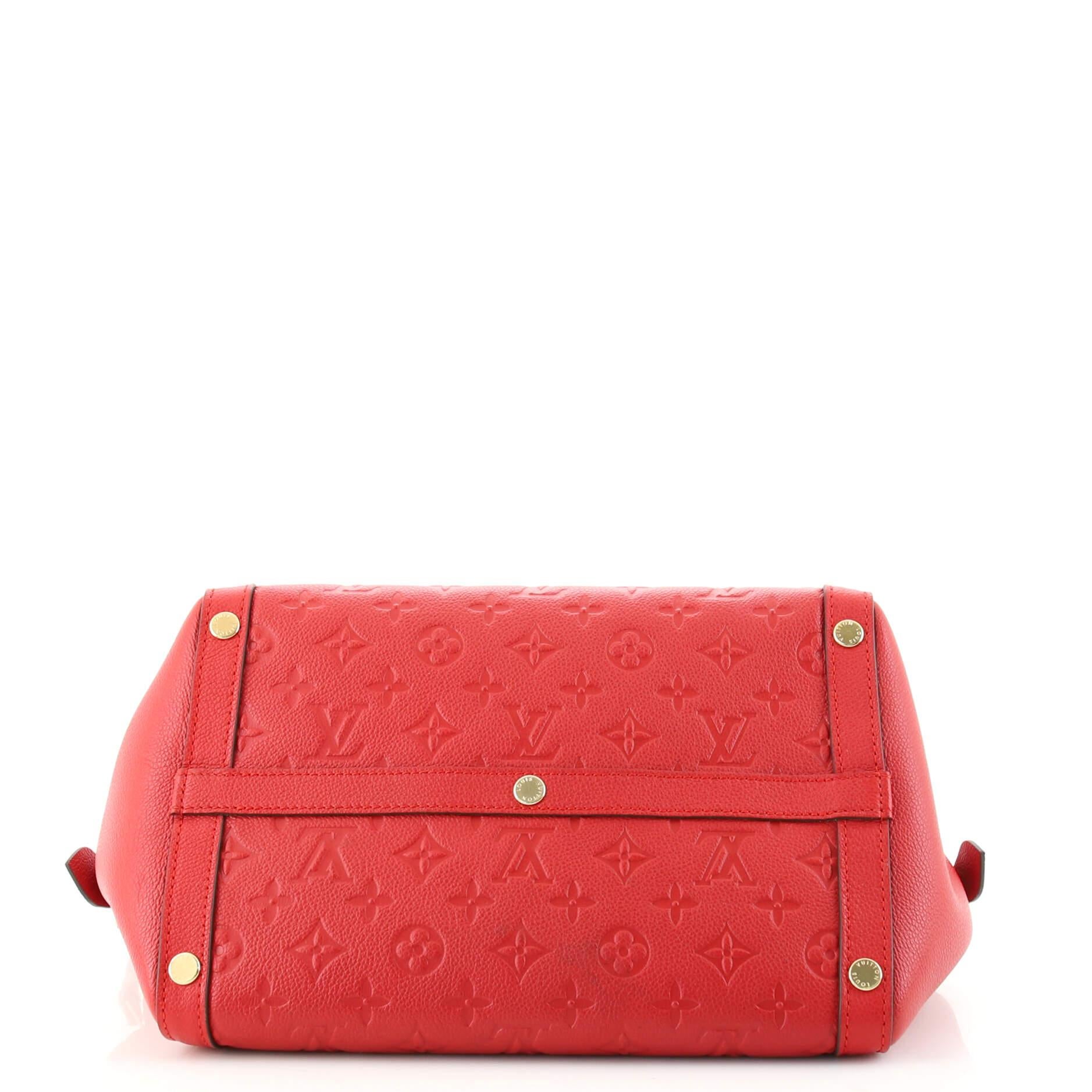 Louis Vuitton Marais Handbag Monogram Empreinte Leather MM In Good Condition In NY, NY