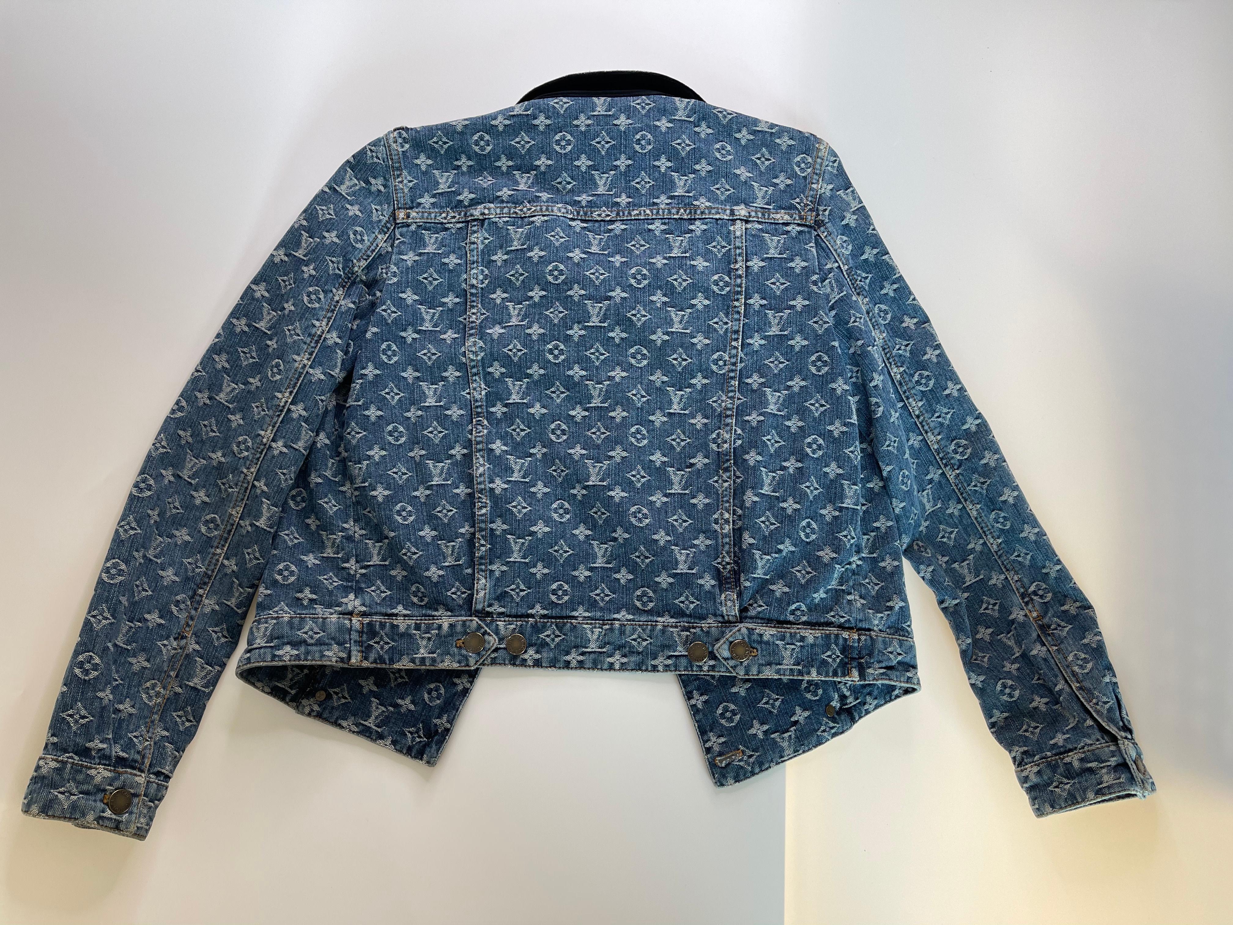Louis Vuitton Monogram Jacket Blue - 2 For Sale on 1stDibs