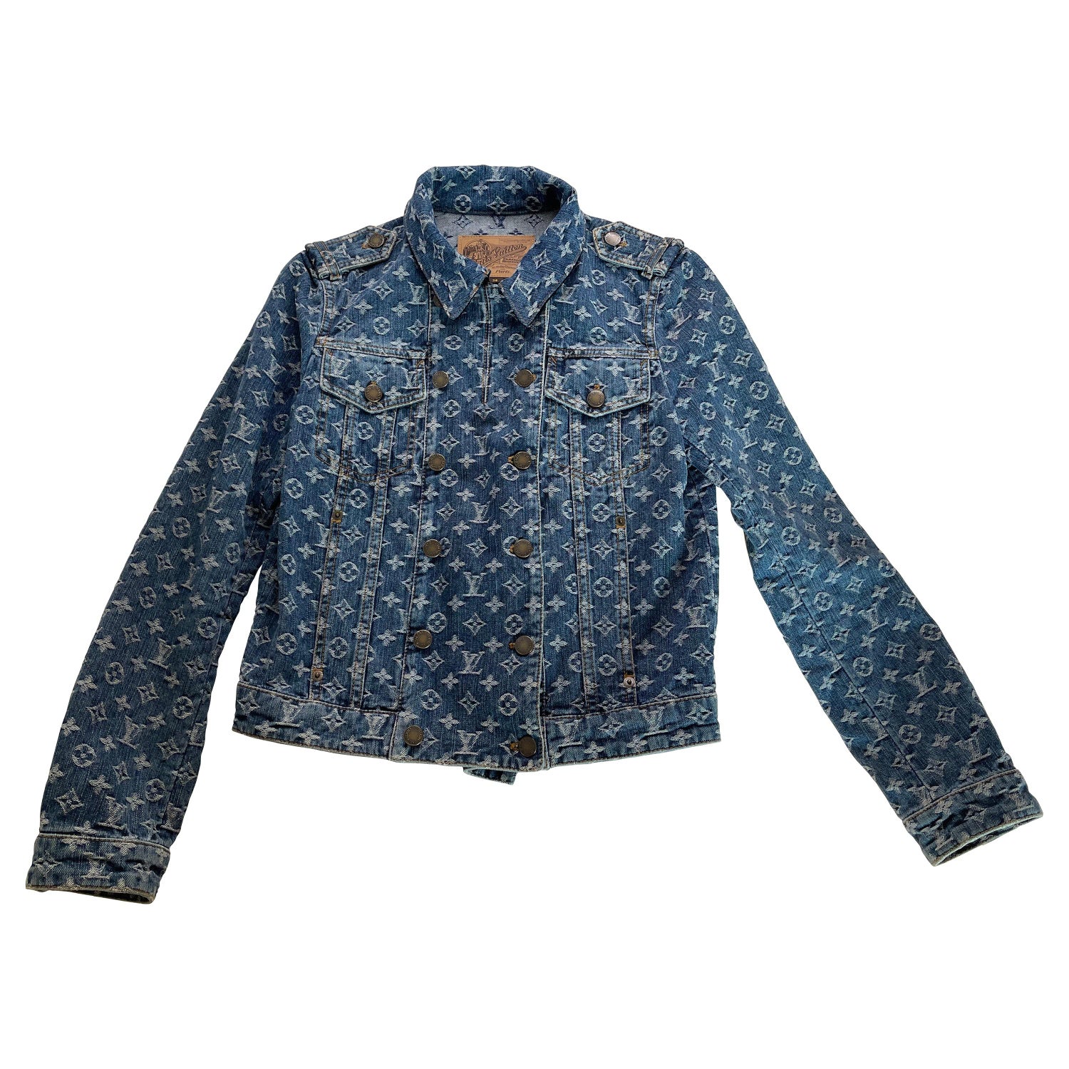 Louis Vuitton Monogram Jacket Blue - 2 For Sale on 1stDibs