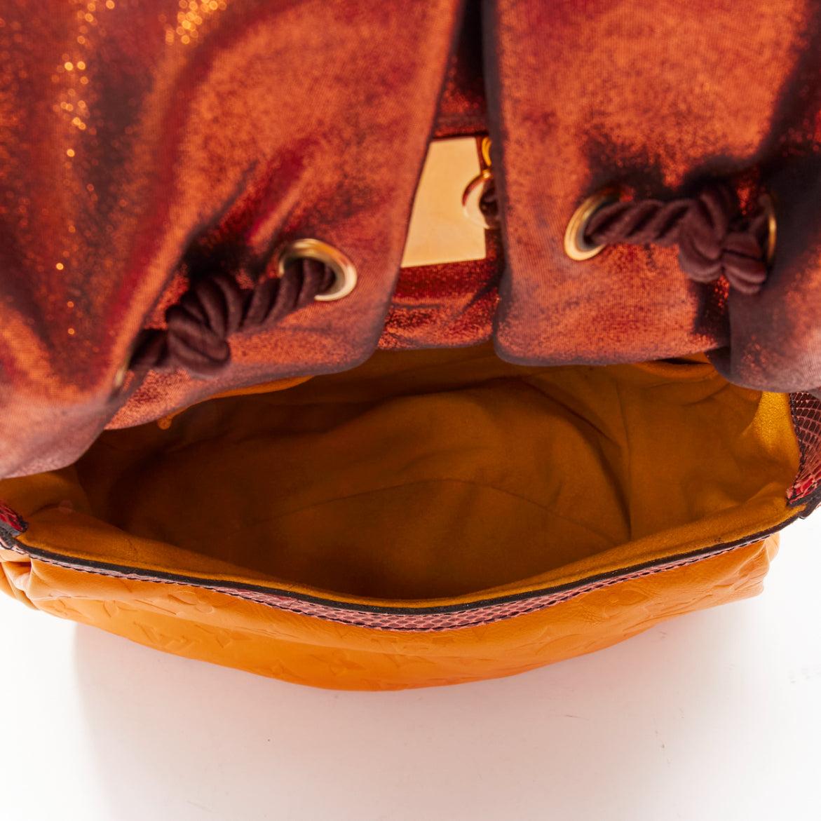 LOUIS VUITTON Marc Jacobs Kalahari PM monogram yellow leather top handle bag For Sale 6