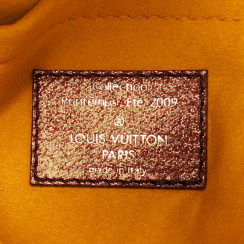 LOUIS VUITTON Marc Jacobs Kalahari PM monogram yellow leather top handle bag For Sale 7