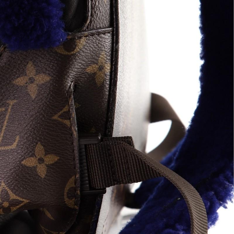 Women's or Men's Louis Vuitton Marc Newson Backpack Shearling and Monogram Canvas