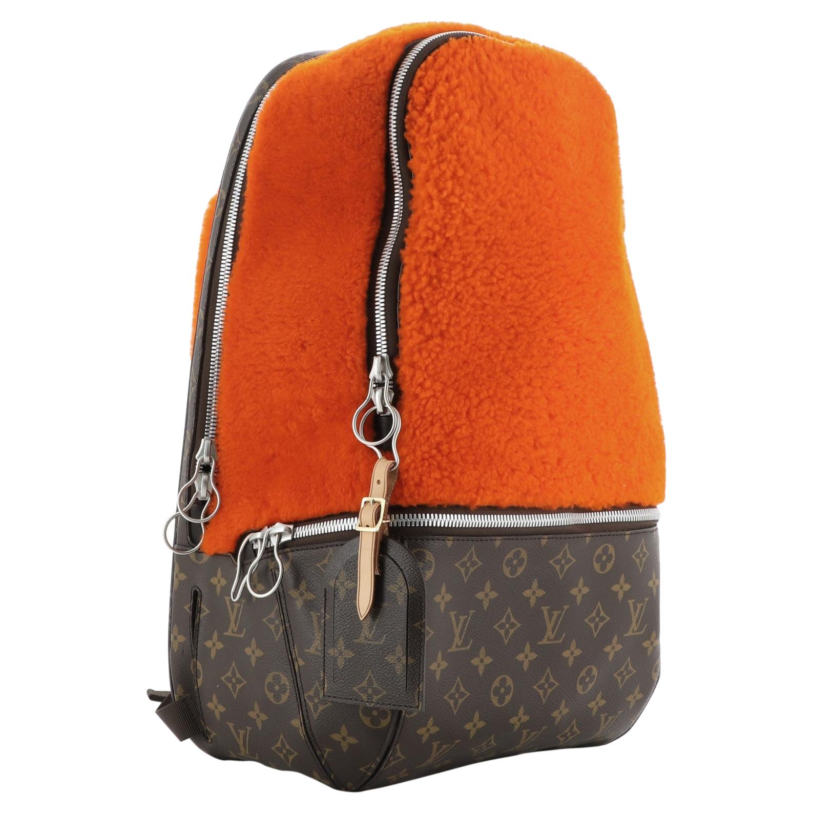 Louis Vuitton Marc Newson Backpack Shearling and Monogram Canvas