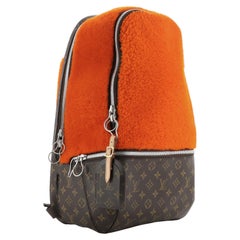 Louis Vuitton Marc Newson Backpack Shearling and Monogram Canvas