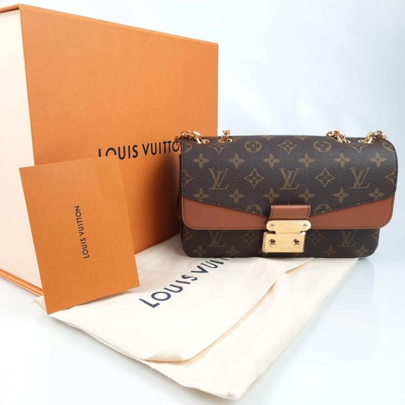Louis Vuitton Marceau bag Caramel Monogram coated canvas and leather For Sale 4