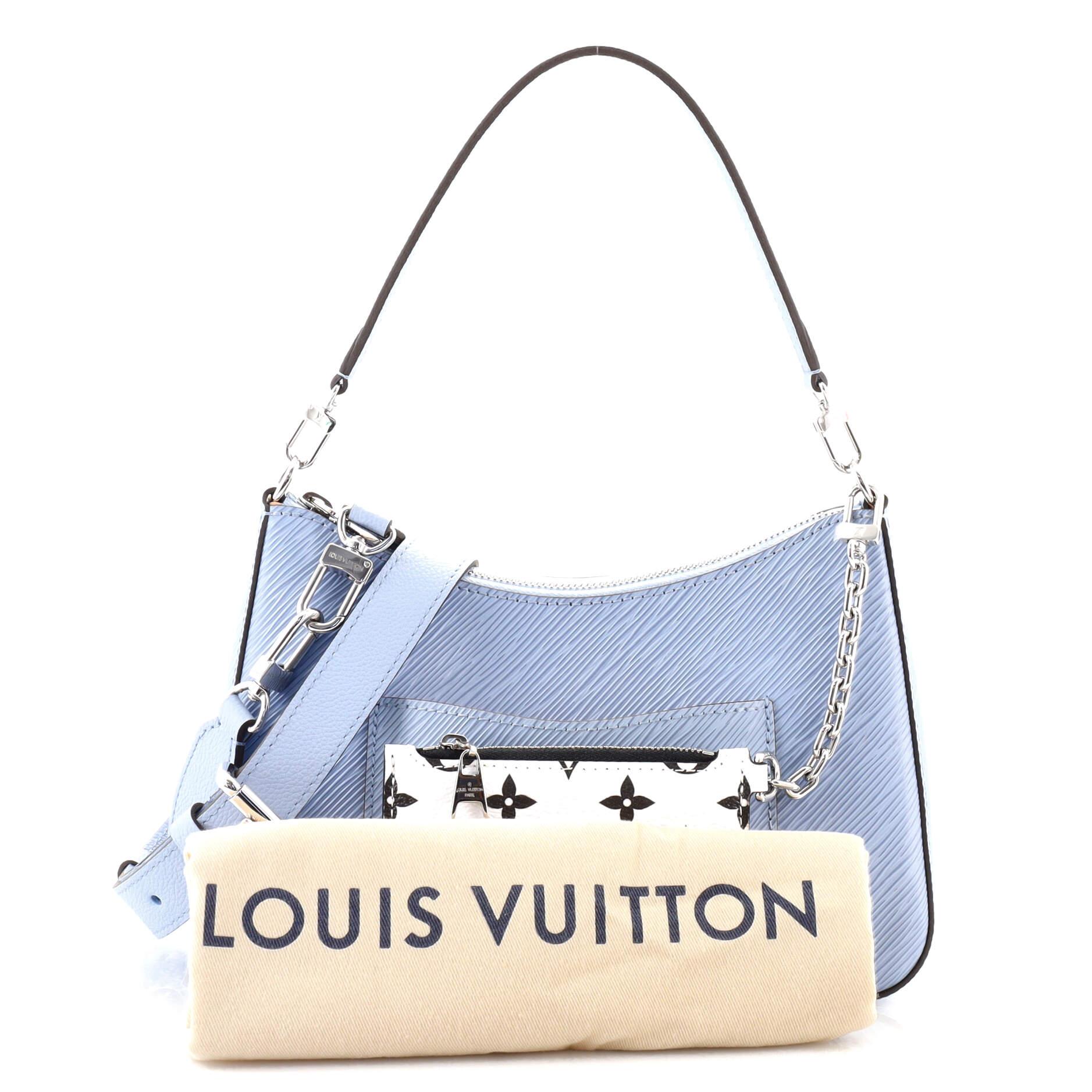 Louis+Vuitton+Marelle+Shoulder+Bag+Blue+Epi+Leather for sale online