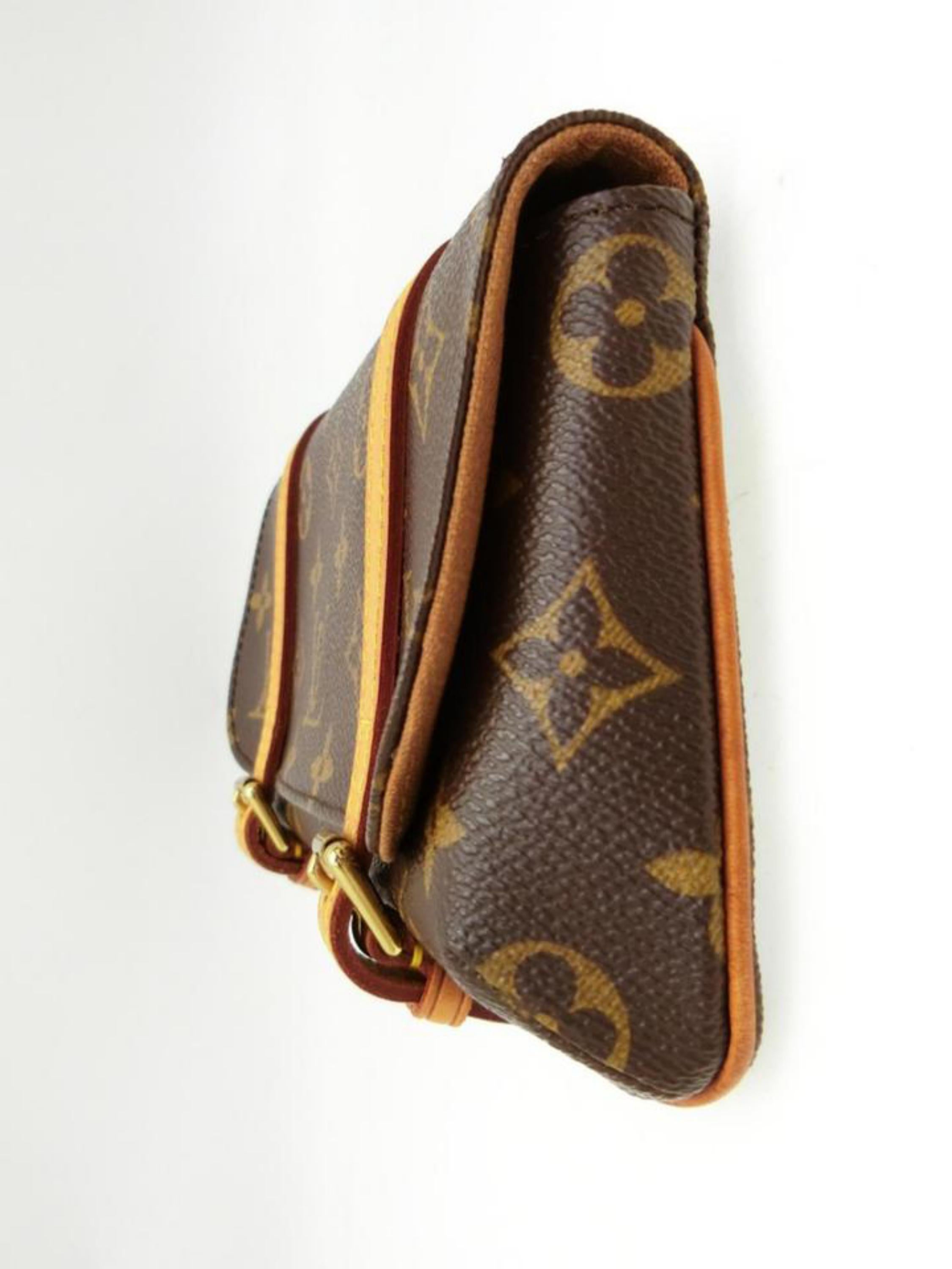Louis Vuitton Marelle Monogram Bum Waist Pouch Fanny Pack 232566 Cross Body Bag In Good Condition In Forest Hills, NY