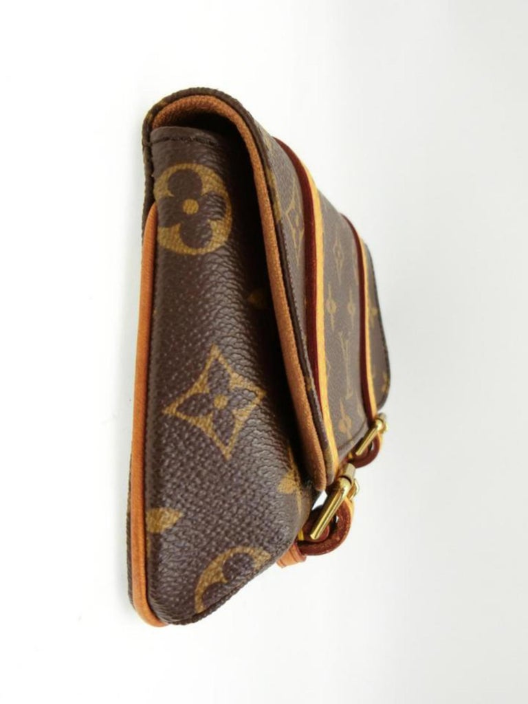 LOUIS VUITTON Women's Pochette Marelle Belt Bag Canvas in Brown
