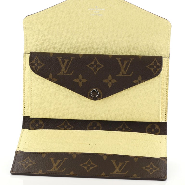 Louis Vuitton Marie-Lou Wallet Monogram Canvas and Epi Leather Long For Sale at 1stdibs