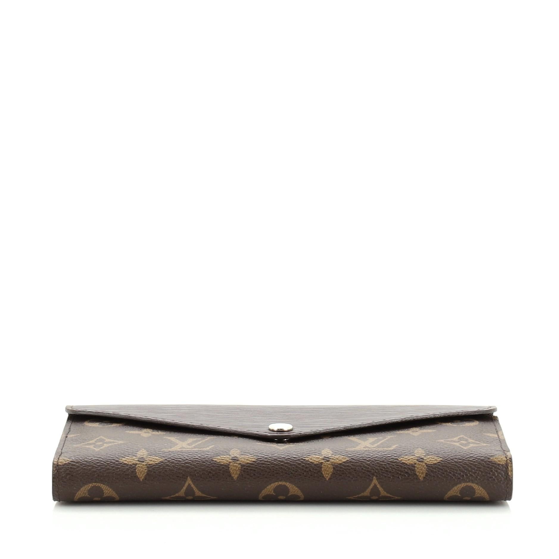 Louis Vuitton Marie-Lou Wallet Monogram Canvas and Epi Leather Long 1