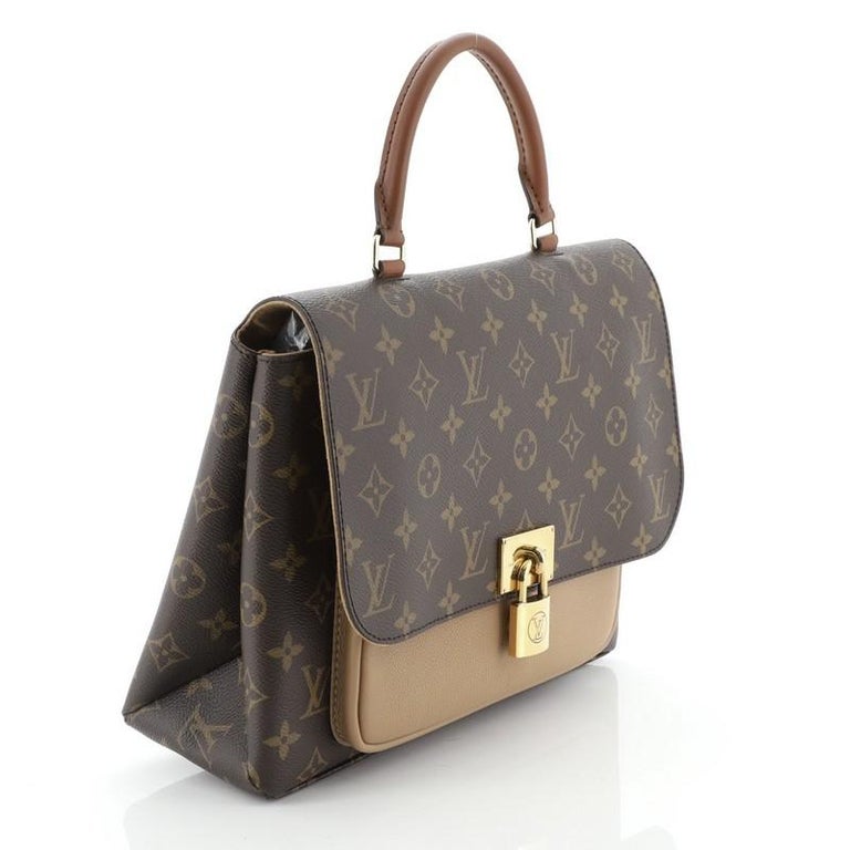 Louis Vuitton Marignan Handbag Monogram Canvas With Leather at