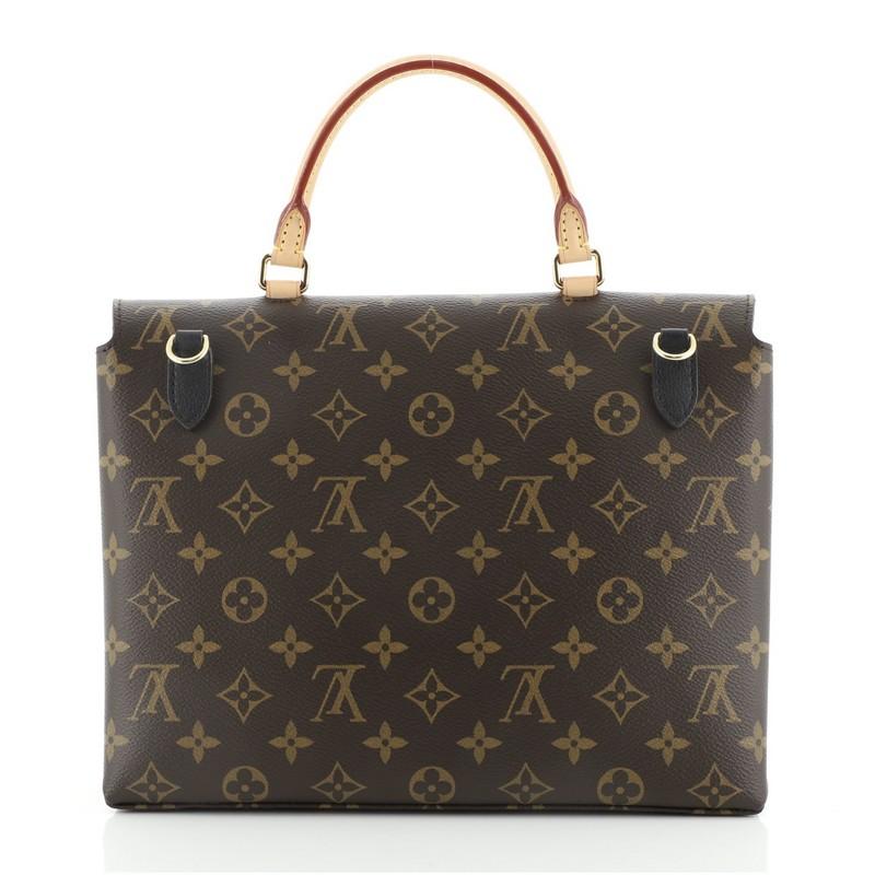 Black Louis Vuitton Marignan Handbag Monogram Canvas with Leather