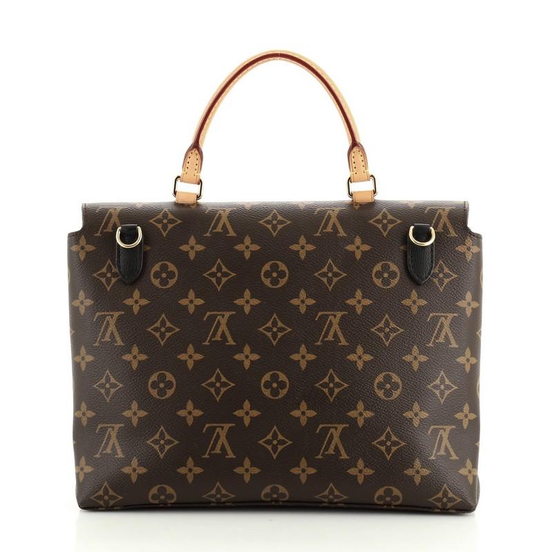 Louis Vuitton Marignan Handbag Monogram Canvas with Leather In Good Condition In NY, NY