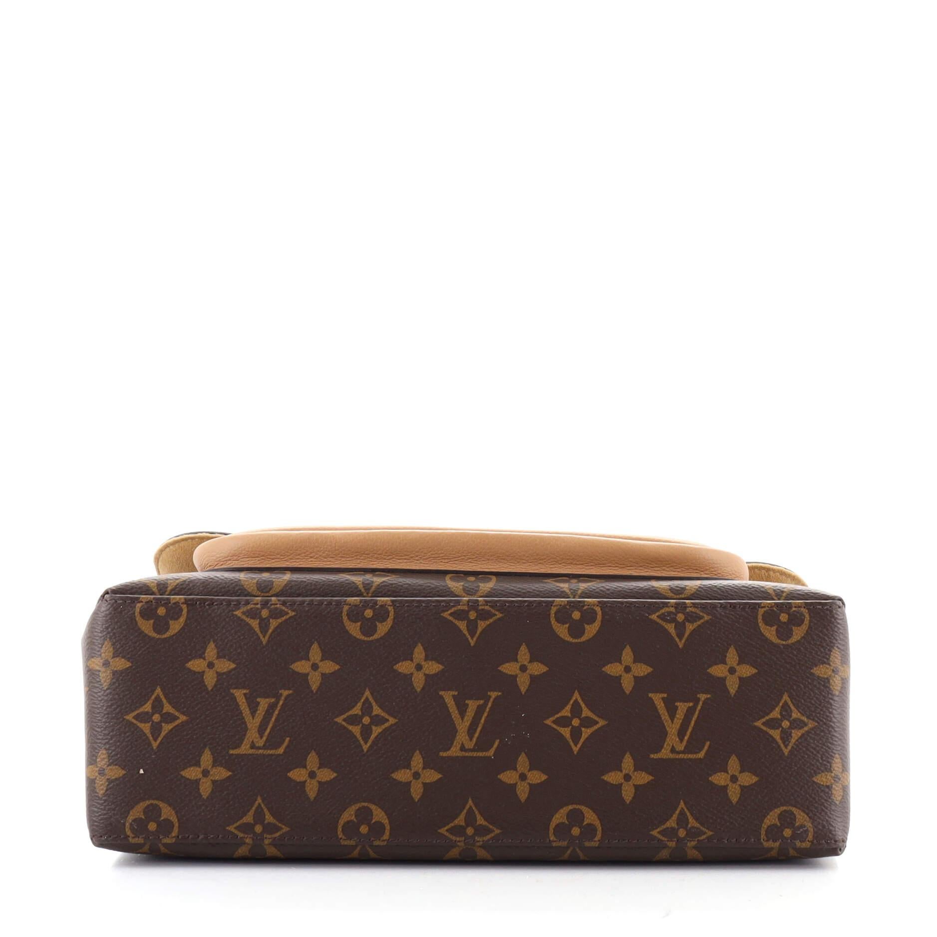 Louis Vuitton Marignan Handtasche aus Segeltuch mit Monogramm und Leder für Damen oder Herren