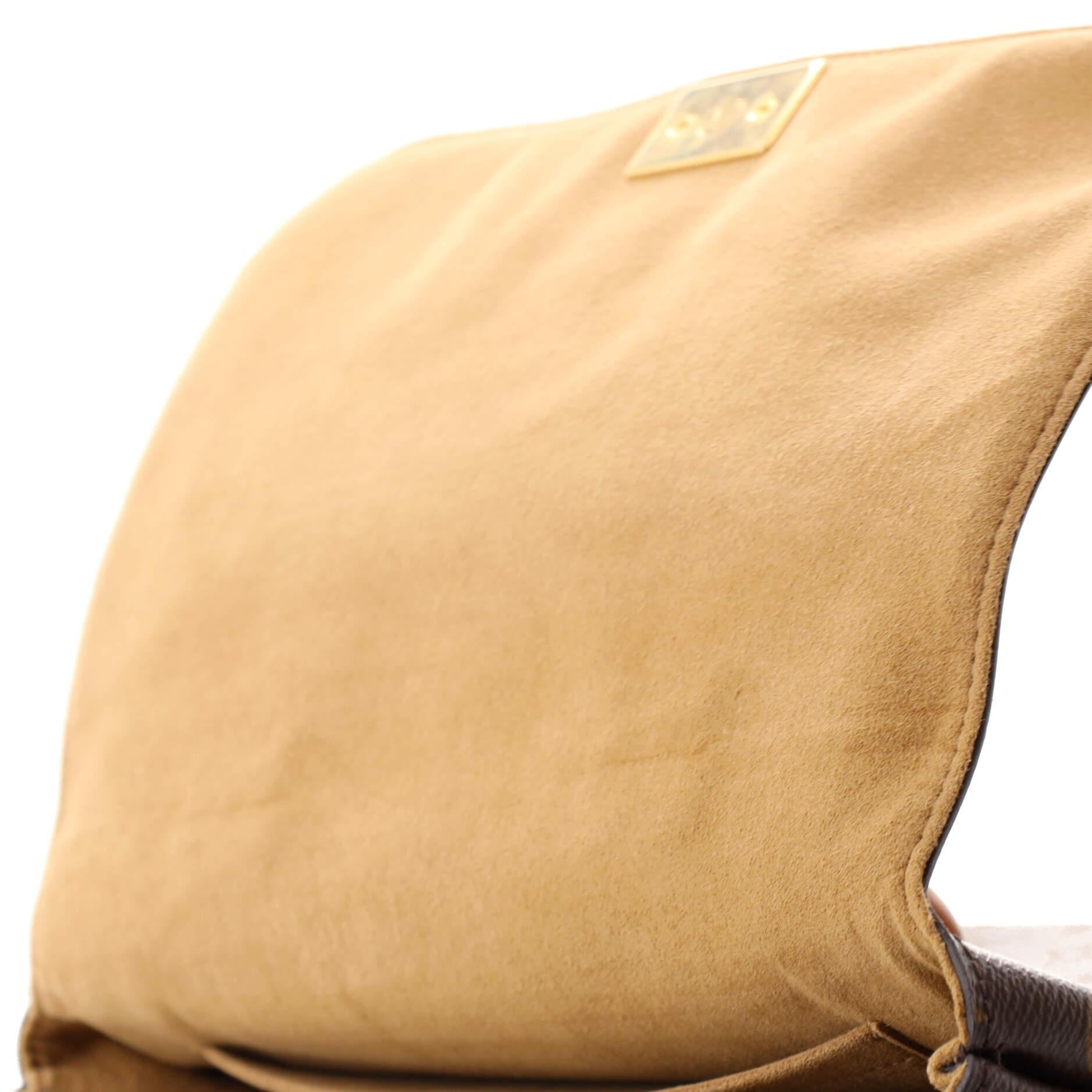 Louis Vuitton Marignan Handtasche aus Segeltuch mit Monogramm und Leder 3