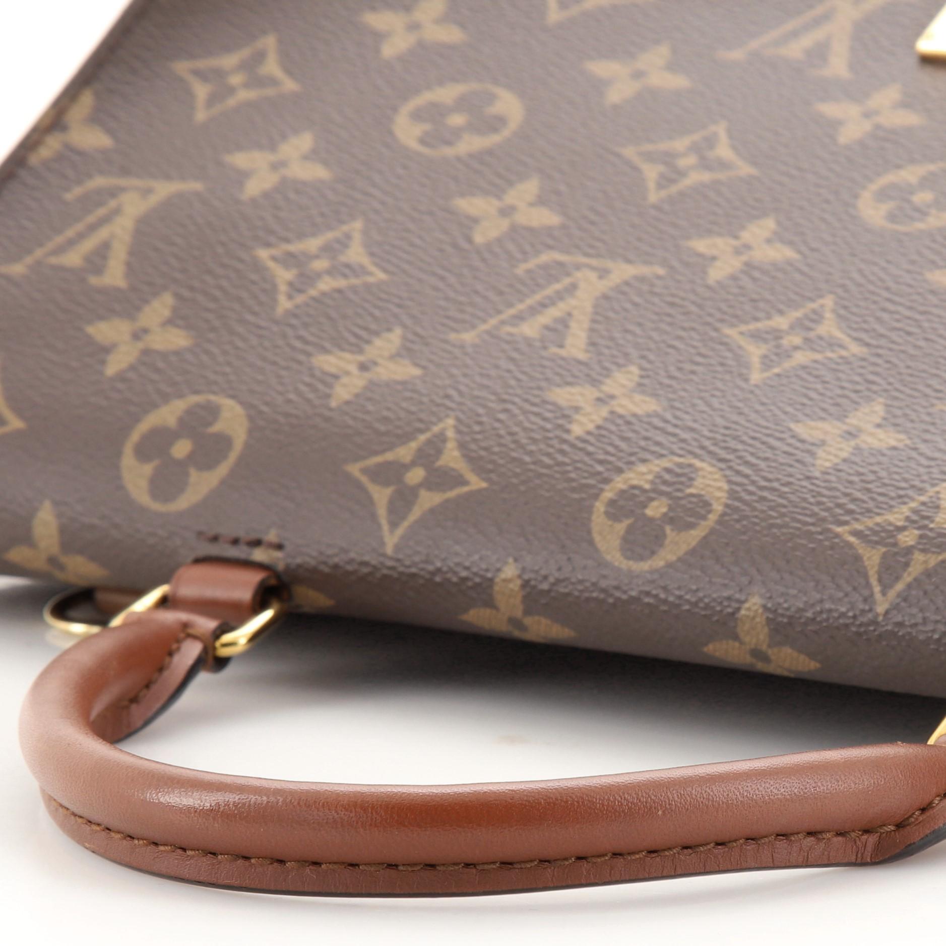 Louis Vuitton Marignan Handbag Monogram Canvas with Leather 2