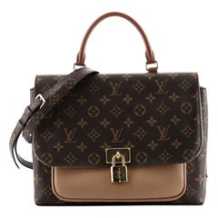 Louis Vuitton Marignan Handbag Monogram Canvas with Leather